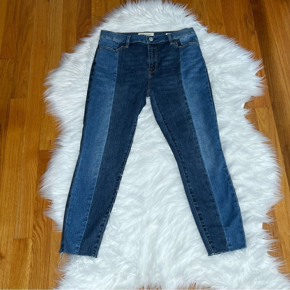 Women’s PacSun High Rise Skinny Jeggings 26 Short Colorblock, Trendy